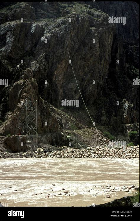 Trans canyon Pipeline (Historic) Silver Bridge Construction. South ...