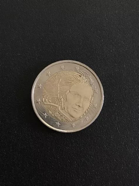 PIÈCE DE 2 euros très rare Simone Veil Édition 2018 état satisfaisant