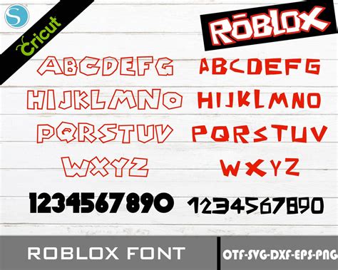 Roblox SVG Roblox Alphabet PNG Roblox TTF Digital Download Layered ...