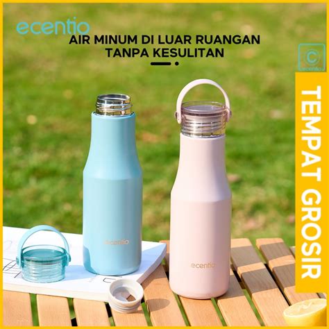 Jual Grosirecentio Tumbler Handle Termos Air Botol Minum Ml