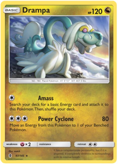 Drampa Guardians Rising 97 Pokemon Card