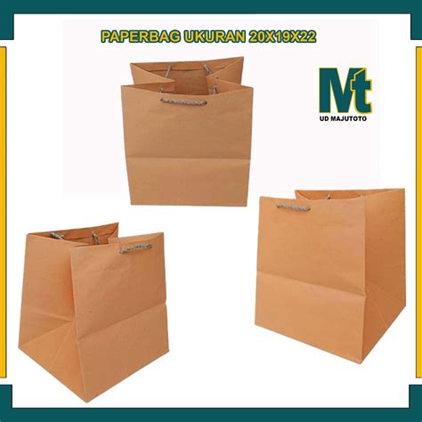 Jual Paket Pcs Paper Bag X X Cm Tas Kertas Cokelat Paperbag