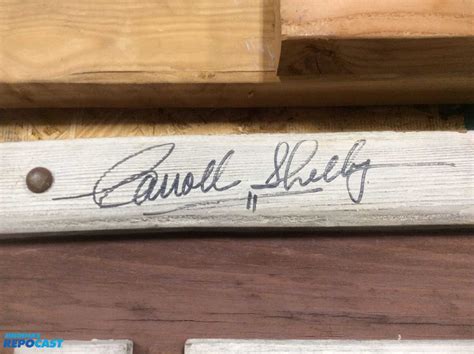 Carroll Shelby Autographed Wooden Sign at Kissimmee 2021 as M184 ...