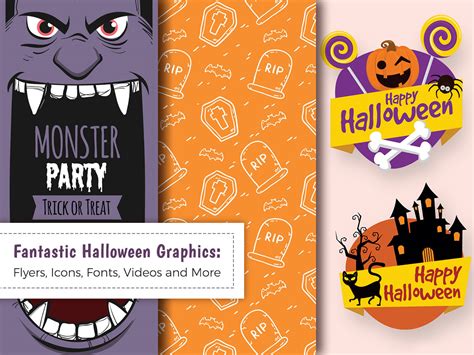 Fantastic Halloween Graphics: Flyers, Icons, Fonts, Videos - WP Daddy