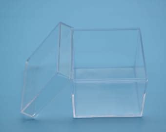 Square Clear Plastic Boxtransparent Ps Box With Lidclear Etsy