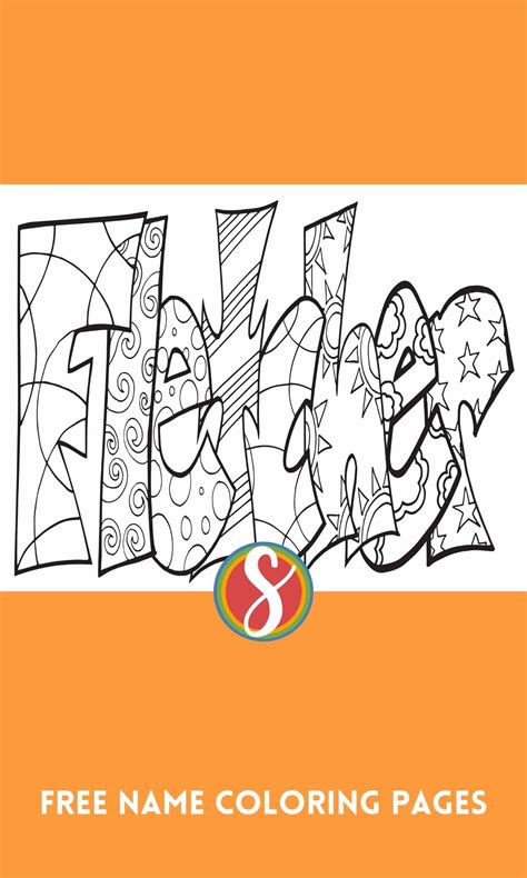 Fletcher Free Name Coloring Page From Stevie Doodles — Stevie Doodles