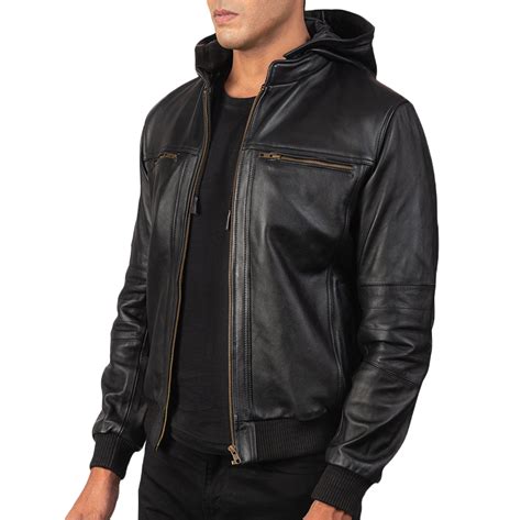 Discover The Style Of Qs Wears Black Leather Bomber Jacket