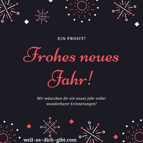 Frohes Neues Jahr Spr Che Zu Silvester Weil Es Dich Gibt