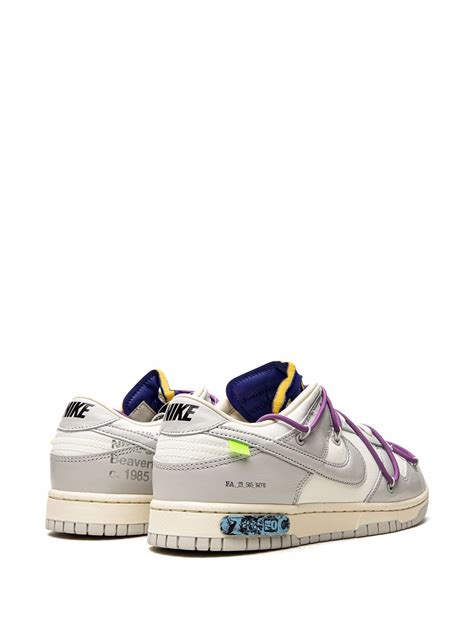 Nike X Off White Tenis Bajos Dunk Low De Nike X Off White Blanco