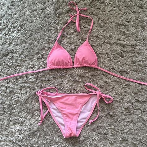 Light Pink Bikini Worn Once Size XS Free Depop