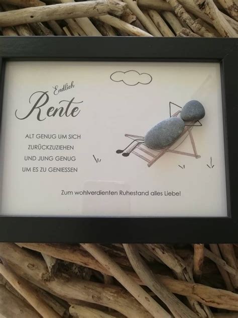 Steinbild Geschenk Zur Rente Ruhestand Personalisiert Etsy De