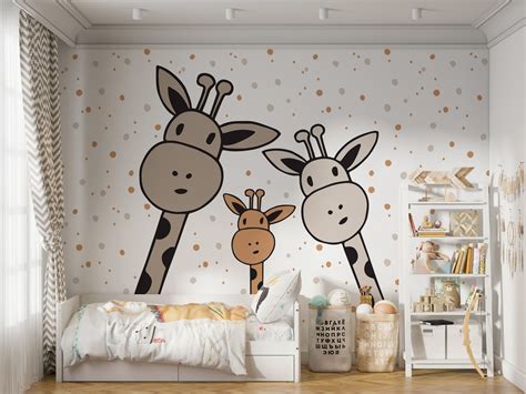 Cute Giraffe Family - Déco Wallpaper