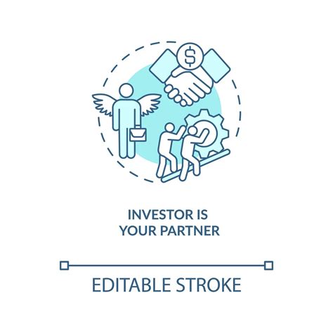 Investor Is Your Partner Concept Turquoise Icon Business Help