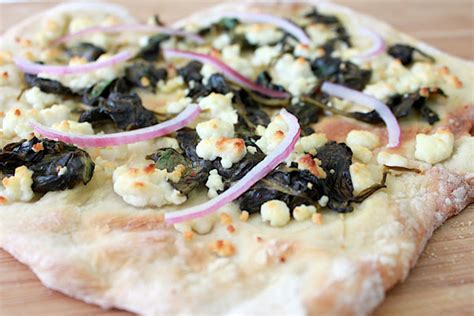 Spinach And Goat Cheese Pizza Simple Comfort Food