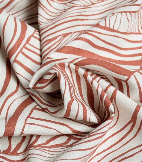 Tissu Lin Viscose Zebra Rouille