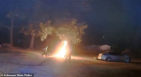 Police Chase Gone Wrong Motorcyclist Bursts Into Flames After Two