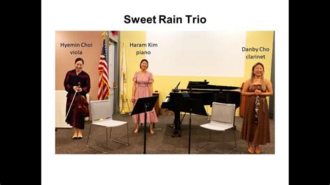 The Sweet Rain Trio Plays Schumann S Fairy Tale Narrations Youtube