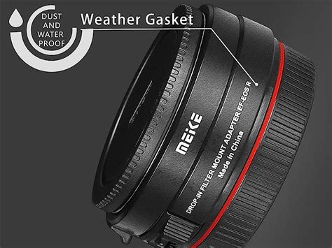 Meike Mk Eftr C Drop In Filter Auto Focus Mount Adapter For Canon Ef T