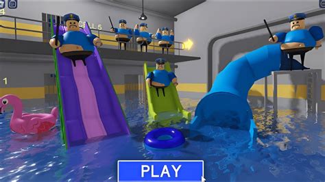 WATERPARK BARRY S PRISON RUN PLAYING AS POMNI ROBLOX OBBY Roblox