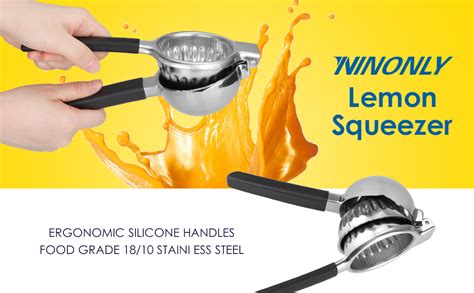 Lemon Squeezer Stainless Steel Upgraded Manual Citrus Juicer Heavy