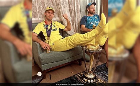 Viral Photo Shows Mitchell Marsh Resting His Legs On World Cup Trophy