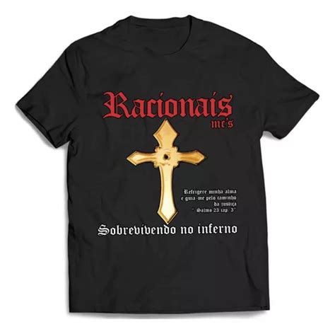 Camiseta Racionais Mc S Rap Rapper Mano Brown Camisa Algod O Mercadolivre