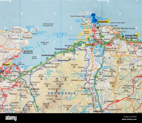 Map Of Llandudno Wales - Celene Annamarie