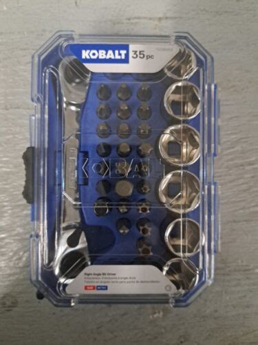 Kobalt 338358 35 Pc Right Angle Bit Driver Tool Set With Case For Sale