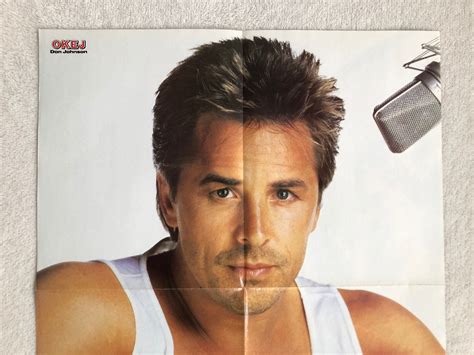 Don Johnson Miami Vice Swedish Poster Magazine Okej S Etsy