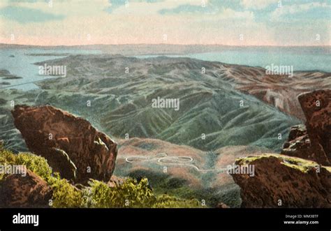 View From Mount Tamalpais 1910 Stock Photo Alamy