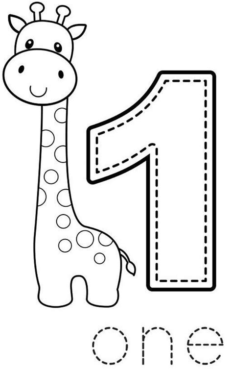 Preschool Numbers Coloring Pages