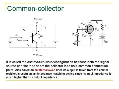 Common Collector Configuration Circuit Diagram