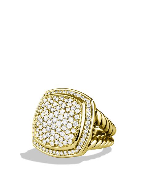 David Yurman Albion Ring With Diamonds In Gold Bloomingdales