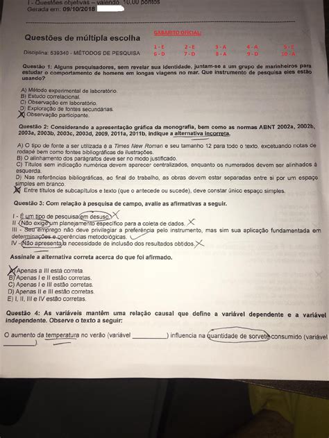 Prova M Todos De Pesquisa Unip M Todos De Pesquisas