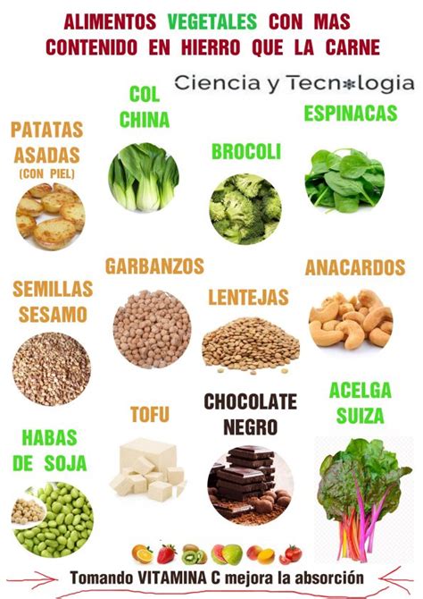 11 Alimentos Ricos En Hierro Para La Anemia Nutricion