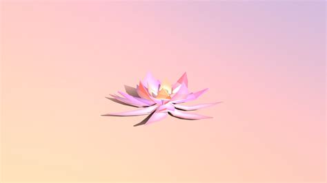 Low Poly Lotus Download Free 3d Model By Alice Ursu Alicepandaart