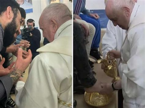 Papa Francesco E La Lavanda Dei Piedi Nel Carcere Minorile 3 Dago