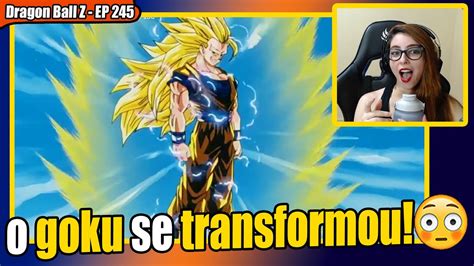 Ycass Vendo Goku Em Super Saiyajin 3 Pela Primeira Vez Dragon Ball Z Ep 245 React Youtube