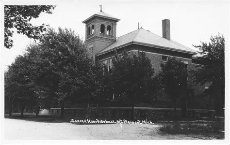 Mt Pleasant Michigansacred Heart School1950s Real Photo Postcardrppc