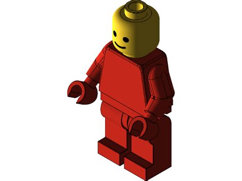 Lego Man Building Blocks Playful Animation Toy Character Colorful Plastic Png