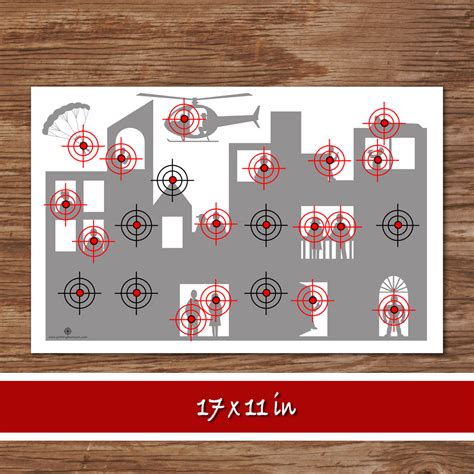 SHOOTING SNIPER TARGET- Multiple Bullseye – Shooting Target, Digital f ...