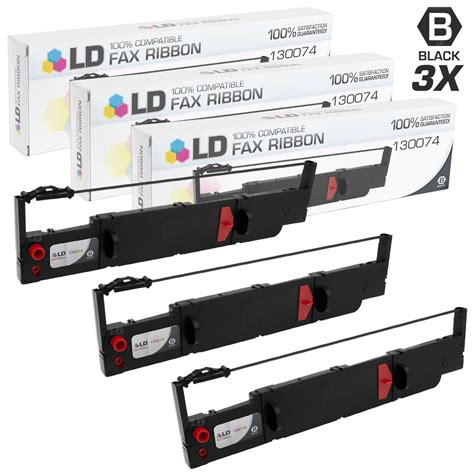 Ld Compatible Amt Datasouth Set Of Black Ribbon Cartridges For