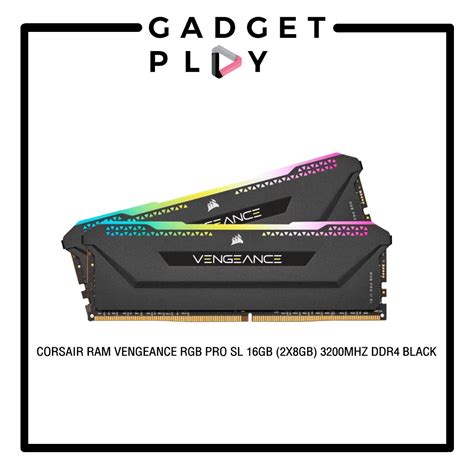 Corsair Ram Vengeance Rgb Pro Sl 16gb 2x8gb 3200mhz Ddr4 Black