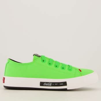 Tênis Coca Cola Daytona Neon Feminino Verde FutFanatics