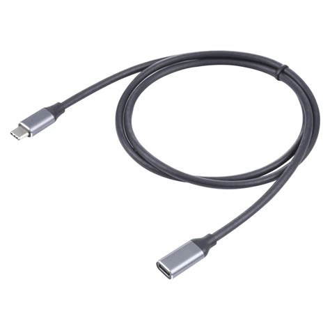 Köp 1m USB C Hane USB C Hona Adapter Kabel Svart Teknikhallen se