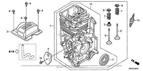 Honda Engines Gc160le Vxa Engine Ita Vin Gcabe 1000001 Parts Diagram For Cylinder Barrel