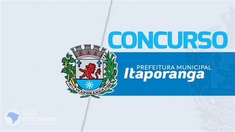 Concurso Prefeitura De Itaporanga SP 2023 Sai Edital 67 Vagas