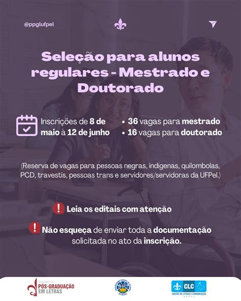 Programa De Pós Graduação Em Letras Ppgl Ppgl Publica Editais De