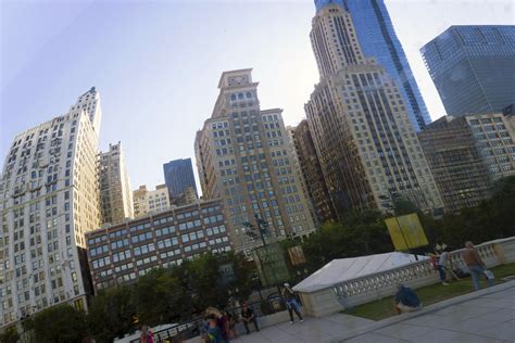 Chicago Bean Reflection The Chicago Skyline Reflected In Flickr