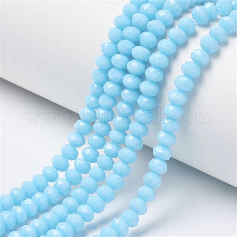 Wholesale Opaque Solid Color Glass Beads Strands Pandahall